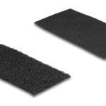 DELOCK αυτοκόλλητα τύπου Velcro 19105, 5x10cm, μαύρο, 10 ζεύγη