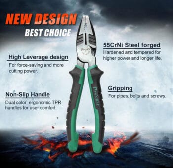 PROSKIT πένσα 1PK-051DS με αντιολισθητικές λαβές, 205mm - Image 3