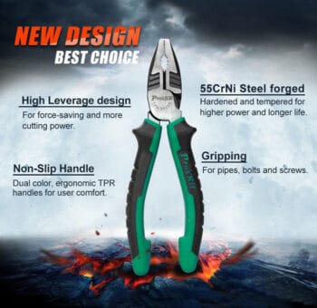 PROSKIT πένσα 1PK-052DS με αντιολισθητικές λαβές, 162mm - Image 3