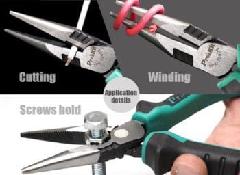 PROSKIT μυτοτσίμπιδο 1PK-709DS με αντιολισθητικές λαβές, 166mm - Image 2