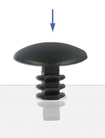 DELOCK Πλαστική τάπα 60188 για κάλυψη οπών, 8.7x9.6mm, μαύρη, 10τμχ - Image 2