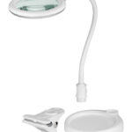 GOOBAY μεγεθυντικός φακός 60359 με κλιπ & βάση, LED, 3 διόπτρες, λευκός