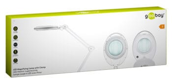 GOOBAY μεγεθυντικός φακός 60361 με σφιγκτήρα, LED, 3 διόπτρες, λευκός - Image 3