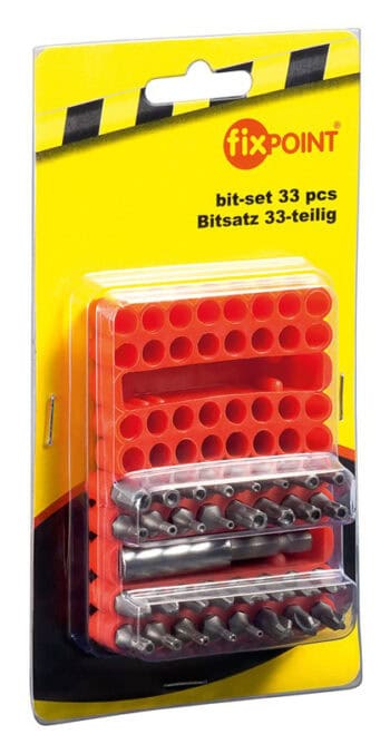 FIXPOINT σετ μύτες κατσαβιδιού 77044, 6.35 mm socket, 33τμχ - Image 2