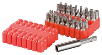 FIXPOINT σετ μύτες κατσαβιδιού 77044, 6.35 mm socket, 33τμχ