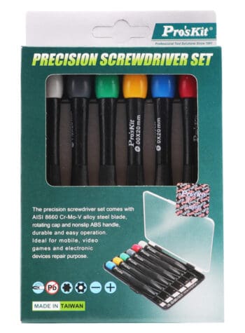 PROSKIT σετ κατσαβιδιών ακριβείας 8PK-2061 με θήκη, 6τμχ - Image 3