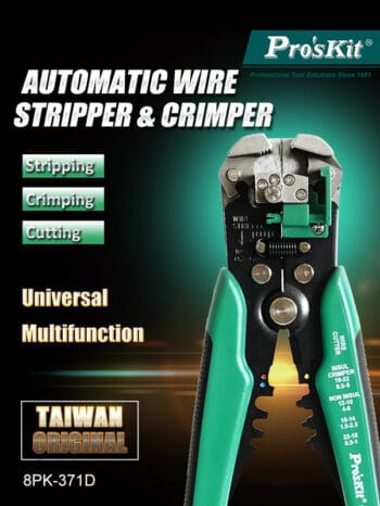 PROSKIT αυτόματη πρέσα ακροδεκτών 8PK-371D με απογυμνωτή, 210mm - Image 2