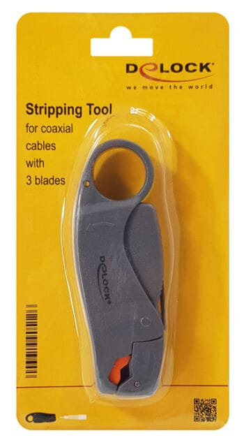 DELOCK εργαλείο απογύμνωσης για ομοαξονικά καλώδια 90512, με 3 λεπίδες - Image 3