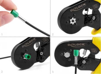 DELOCK πρέσα ακροδεκτών 90561, αυτορυθμιζόμενη, εξάγωνο, 10-23 AWG - Image 2