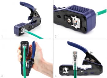 DELOCK πρέσα ακροδεκτών 90577 για καλώδια δικτύου RJ45/8P, με 2 λεπίδες - Image 2