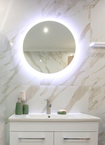 BRUNO καθρέφτης μπάνιου LED BRN-0192, στρόγγυλος, 24W, Φ70cm, IP67 - Image 3