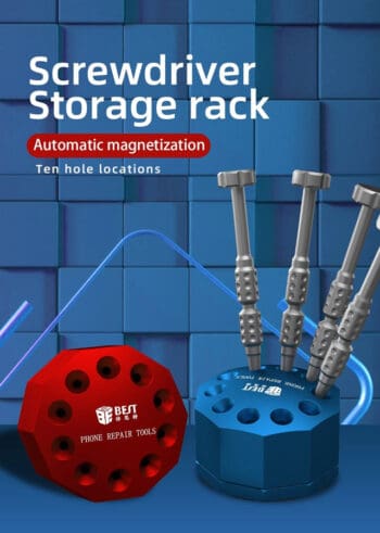 BEST βάση κατσαβιδιών BST-10S, 10 θέσεων, περιστρεφόμενη, μπλε - Image 3