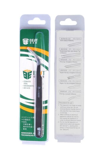 BEST Αντιστατική Τσιμπίδα BST-205ESD, Non Magnetic, 125mm, Κυρτή - Image 2