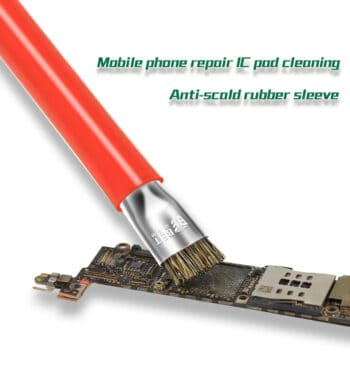 BEST αντιστατική βούρτσα καθαρισμού BST-71 με διπλή κεφαλή, κόκκινη - Image 2