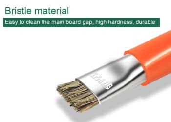 BEST αντιστατική βούρτσα καθαρισμού BST-71-OR με διπλή κεφαλή, πορτοκαλί - Image 3