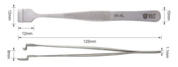 BEST Αντιστατική τσιμπίδα BST-91-4L, Non Magnetic, 125mm, wafer - Image 2