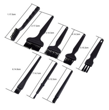 BEST Σετ αντιστατικές βούρτσες ESD BST-ESD, μαύρες, 8τμχ - Image 3