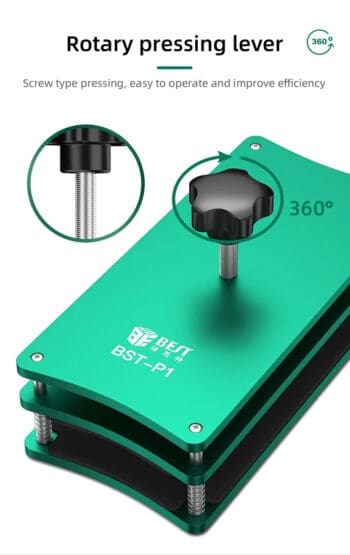 BEST σφιγκτήρας για κόλληση οθόνης BST-P1, έως 8.5", πράσινος - Image 3