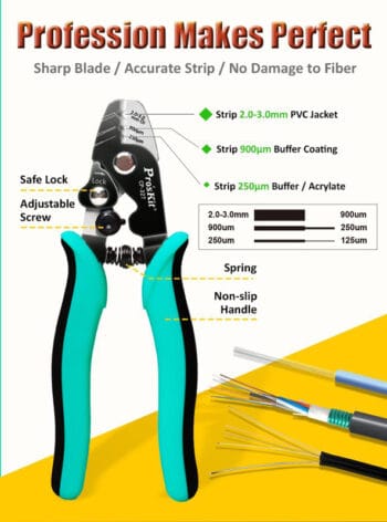 PROSKIT απογυμνωτής καλωδίων οπτικών ινών CP-327, 162mm - Image 2