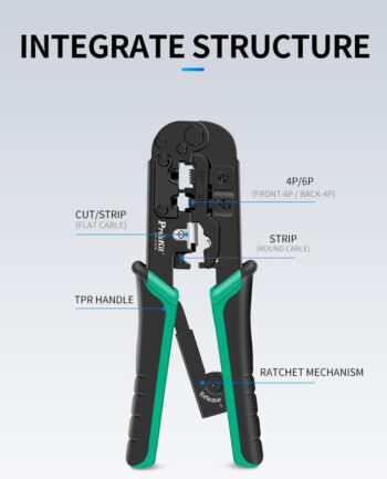 PROSKIT πρέσα ακροδεκτών CP-376TR για καλώδια δικτύου 4P/6P/8P - Image 3