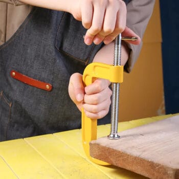 DELI σφιγκτήρας τύπου C DL-G205 με μέγιστο άνοιγμα 125mm, κίτρινος - Image 2