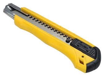 DELI πλαστικό κοπίδι με ασφάλεια DL003, 18mm, κίτρινο - Image 2