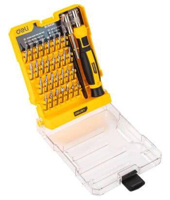 DELI σετ κατσαβίδια ακριβείας DL1033D, αντιολισθητική λαβή, Cr-V, 33τμχ - Image 3