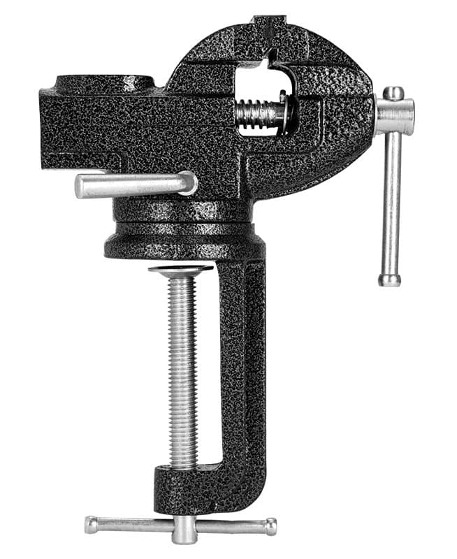 DL110050 DELI μέγγενη πάγκου DL110050 με μέγιστο άνοιγμα 60mm, περιστρεφόμενη, μαύρη - Image 1