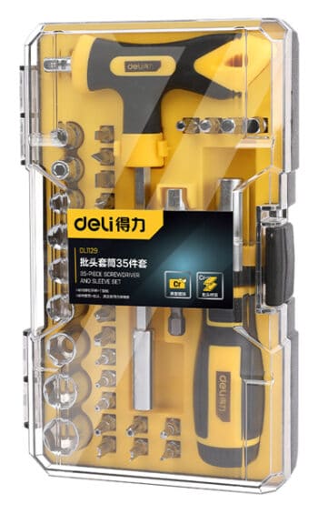 DELI σετ κατσαβίδια ακριβείας DL1129, 35τμχ