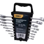 DELI σετ γερμανοπολύγωνα κλειδιά DL130008A, 6-19mm, 8τμχ