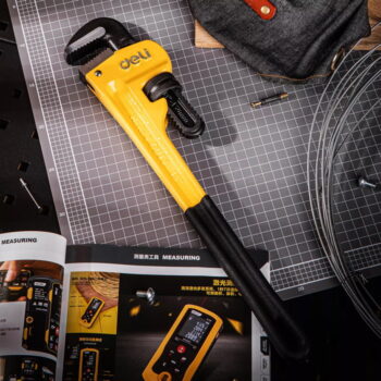 DELI κάβουρας υδραυλικού DL2518, 18"/450mm, 0-60mm, κίτρινο - Image 2