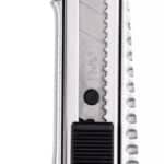 DELI μεταλλικό κοπίδι με ασφάλεια DL4255, 18mm, ασημί