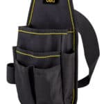 DELI εργαλειοθήκη μέσης DL430003 για εργαλεία χειρός, 25x12cm, μαύρη