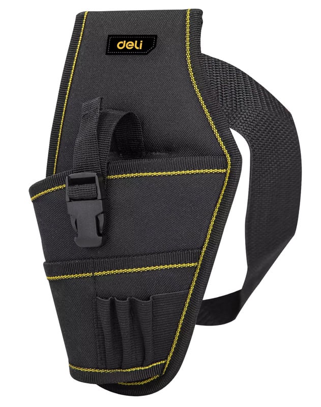 DL430004 DELI εργαλειοθήκη μέσης DL430004 για δράπανο, 26x15cm, μαύρη - Image 1