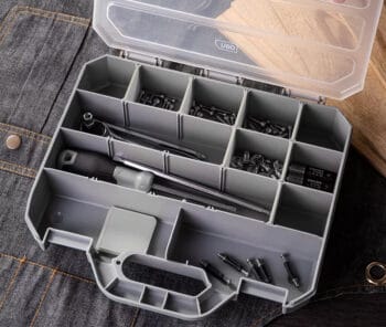 DELI ταμπακιέρα DL432003, 17 θέσεων, 31.5x28x6cm, πλαστική, γκρι - Image 2