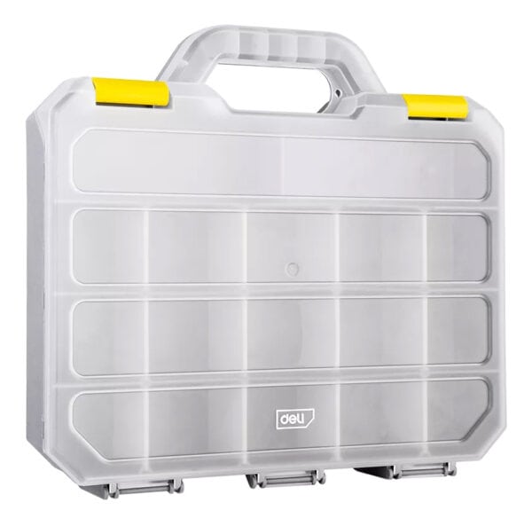 DELI ταμπακιέρα DL432003, 17 θέσεων, 31.5x28x6cm, πλαστική, γκρι