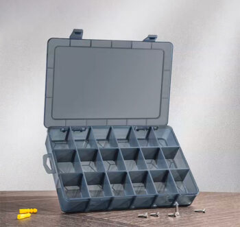 DELI ταμπακιέρα DL432306, 18 θέσεων, 27.5x19x4.4cm, πλαστική, μαύρη - Image 2