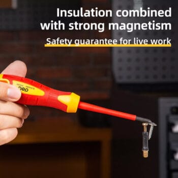 DELI κατσαβίδι ηλεκτρολόγου DL514080, μαγνητικό, PH1x80mm, VDE 1000V - Image 3