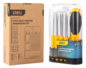 DELI σετ κατσαβιδιών DL636009, 8 σε 1, 9τμχ - Image 3