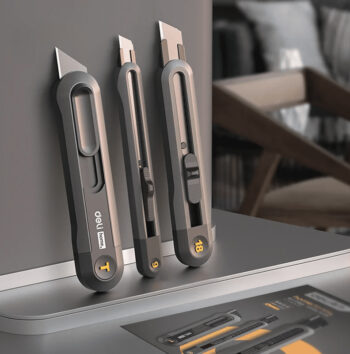 DELI σετ κοπίδια HT4003 με κλείδωμα & άμεσο άνοιγμα, 9/18/20mm, μαύρο, 3τμχ - Image 2