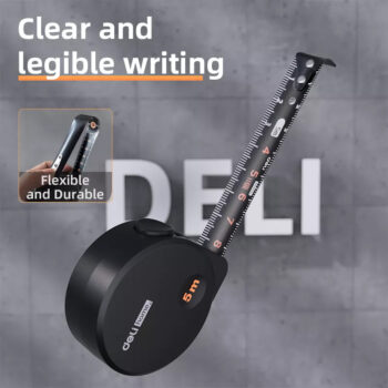 DELI μέτρο HT8519 με αυτόματη επαναφορά & κλείδωμα, 19mm x 5m - Image 2