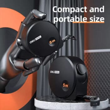 DELI μέτρο HT8519 με αυτόματη επαναφορά & κλείδωμα, 19mm x 5m - Image 3