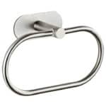 Κρεμάστρα τοίχου HUH-0114 για μπάνιο, μεταλλική, 20.5cm, ασημί