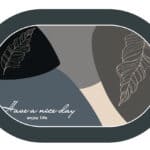 HOME USE πατάκι μπάνιου HUH-0213, αντιολισθητικό, 60x40cm, 3.5mm πάχος, πολύχρωμο