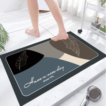 HOME USE πατάκι μπάνιου HUH-0214, αντιολισθητικό, 80x50cm, 3.5mm πάχος, πολύχρωμο - Image 2