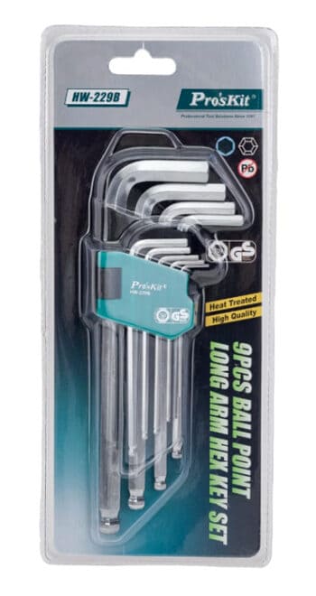 PROSKIT σετ κλειδιά Allen HW-229B σε σχήμα L, 9τμχ - Image 2