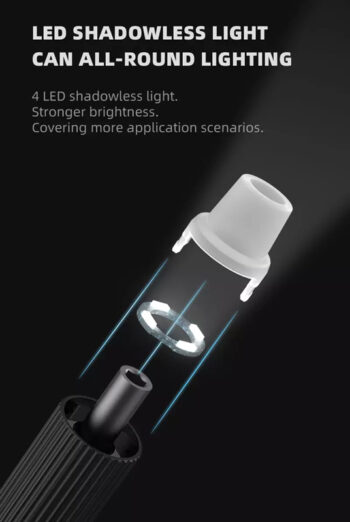 JAKEMY ηλεκτρικό κατσαβίδι JM-Y05 με LED φακό, 3 λειτουργίες, 6 μύτες - Image 3