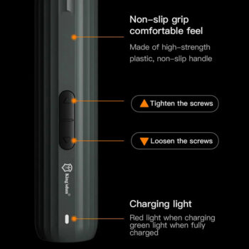 KINGSDUN σετ ηλεκτρικό κατσαβίδι KS-882042 με LED φακό, 2000mAh, 35 σε 1 - Image 3