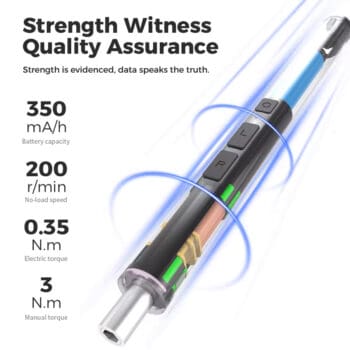 KINGSDUN σετ ηλεκτρικό κατσαβίδι KS-882057 με LED φακό, 350mAh, 57 σε 1 - Image 2