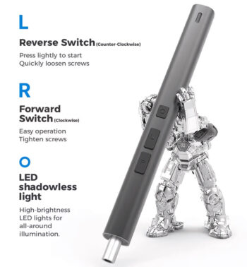 KINGSDUN σετ ηλεκτρικό κατσαβίδι KS-882057 με LED φακό, 350mAh, 57 σε 1 - Image 3